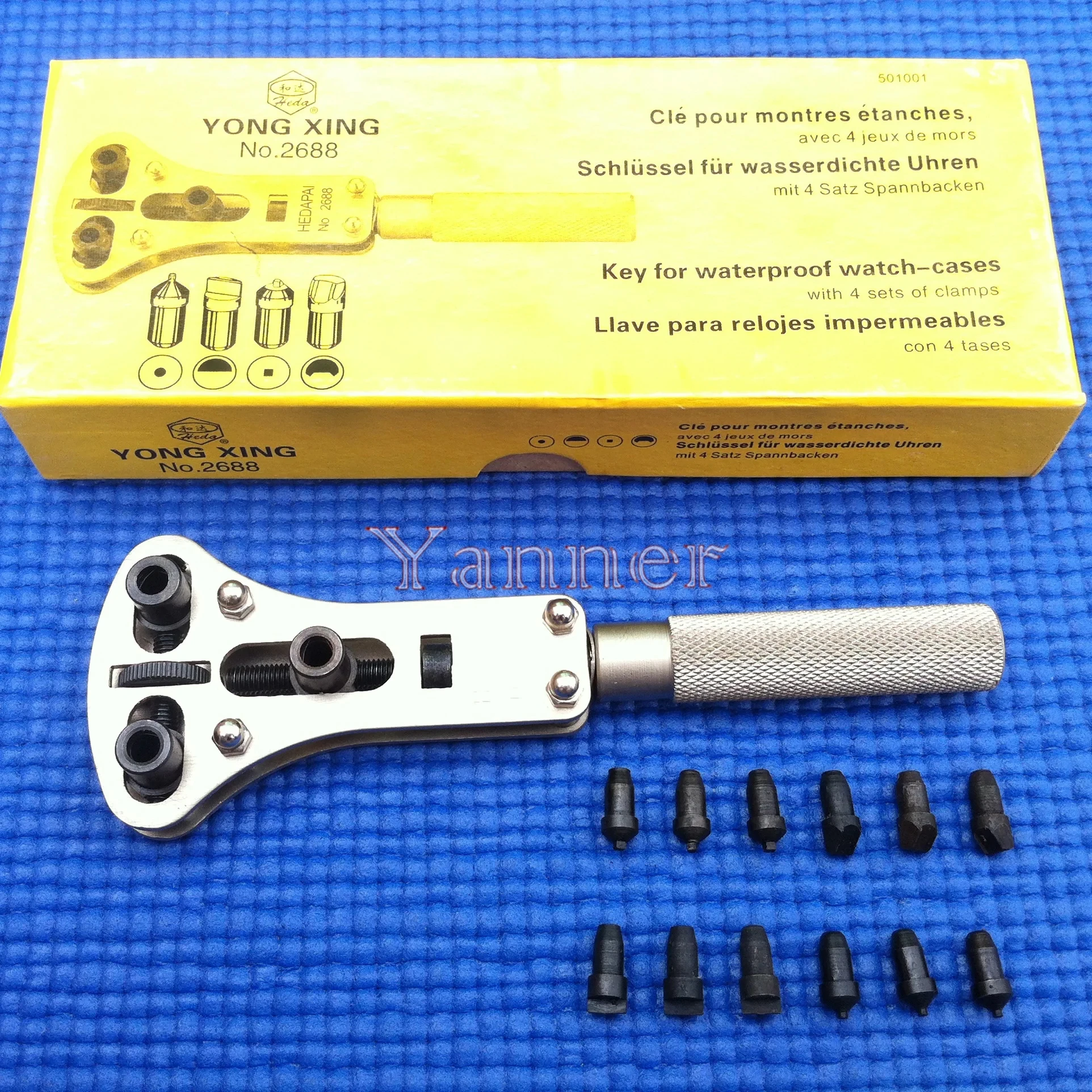 A+ WATCH BACK CASE OPENER WRENCH JAXA STYLE BATTERY CHANGE  WATCH MAKER'S REPAIR TOOL KITS Herramientas