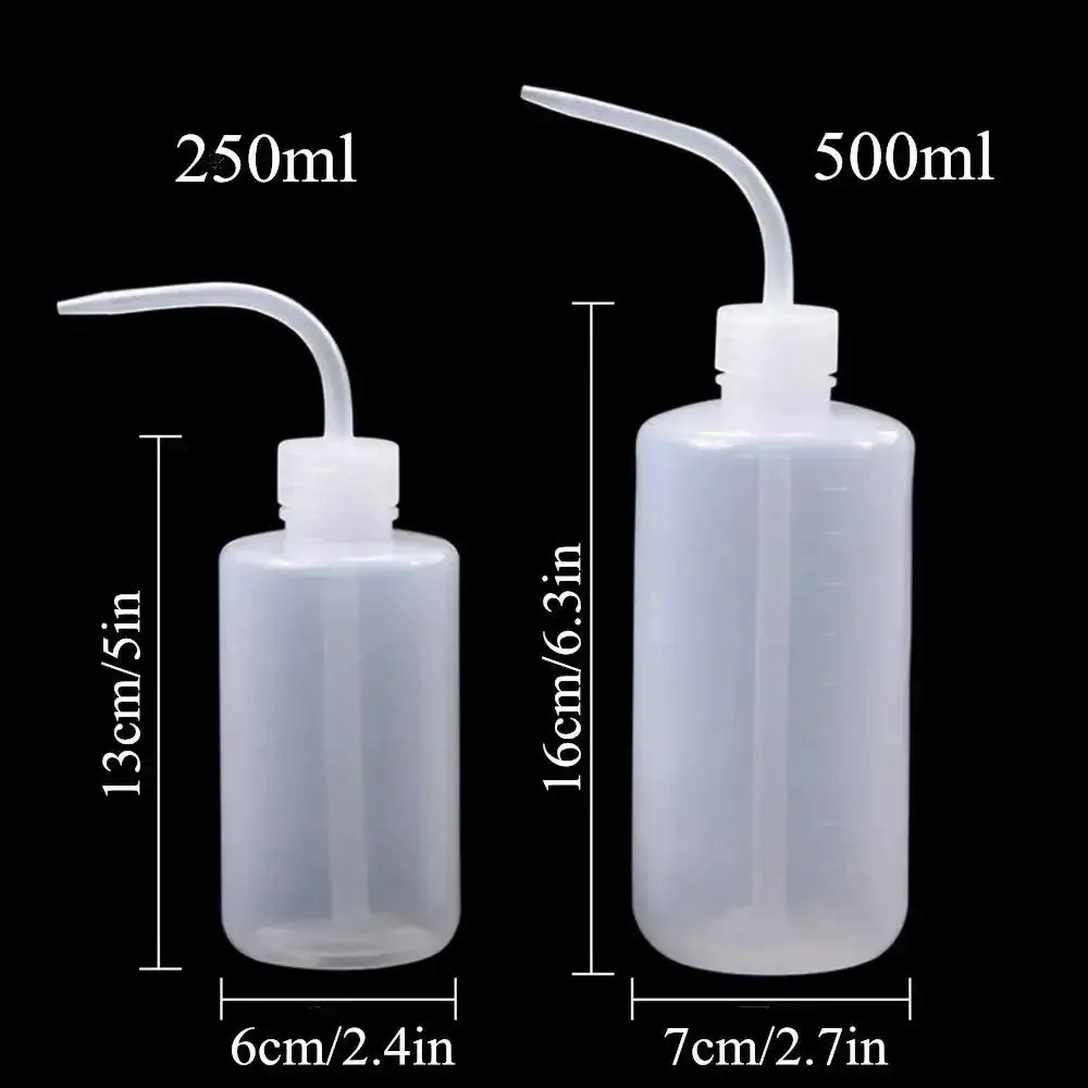 250/500ml Tattoo Wash Bottle Plastic Safety Wash Bottles Lab Tattoo Squeeze Bottle Diffuser Squeeze Container Tattoo Accessories 3