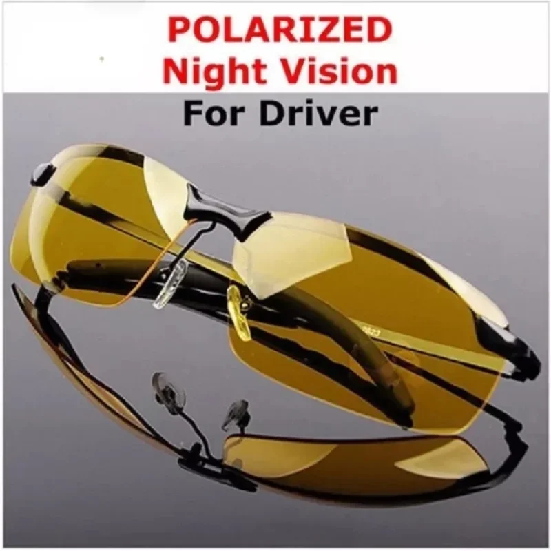 Night Vision Sunglasses Night Vision Glasses FG Night Vision Glasses PC Frame Polarized Sunglasses Men Outdoor Sport Sun Glasses Day Night Vision Driver Goggles