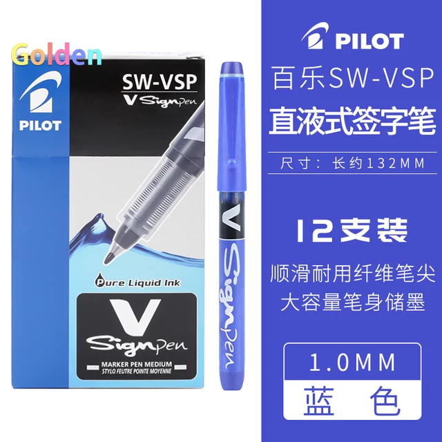 Pilot Black V Sign Pen Liquid Ink Medium 1mm Nib Tip, Fibre Tip Point  Marker, Ideal For Writing Bold Messages, Labels, Graphics - Gel Pens -  AliExpress