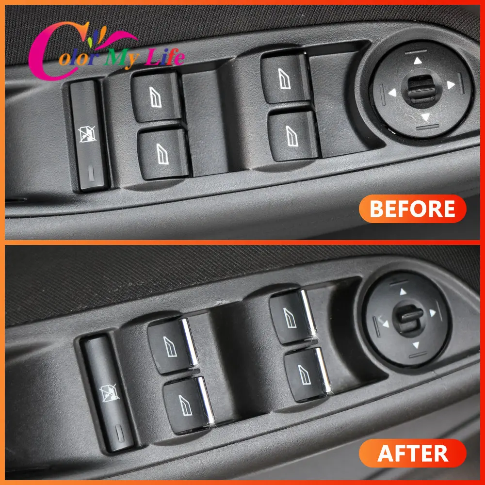 ontto Fibra di Carbonio Auto Start Stop Engine Pulsante Adesivo per Ford Focus Everest Edge Mondeo Taurus F150 Explorer Interruttore di Accensione Pulsante Copertura Adesivo Trim Decorazione-Rosso