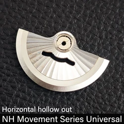Rotor - Shaped Automatic Hammer Balance Wheel - NH35 NH36 NH70 (6 silvery)