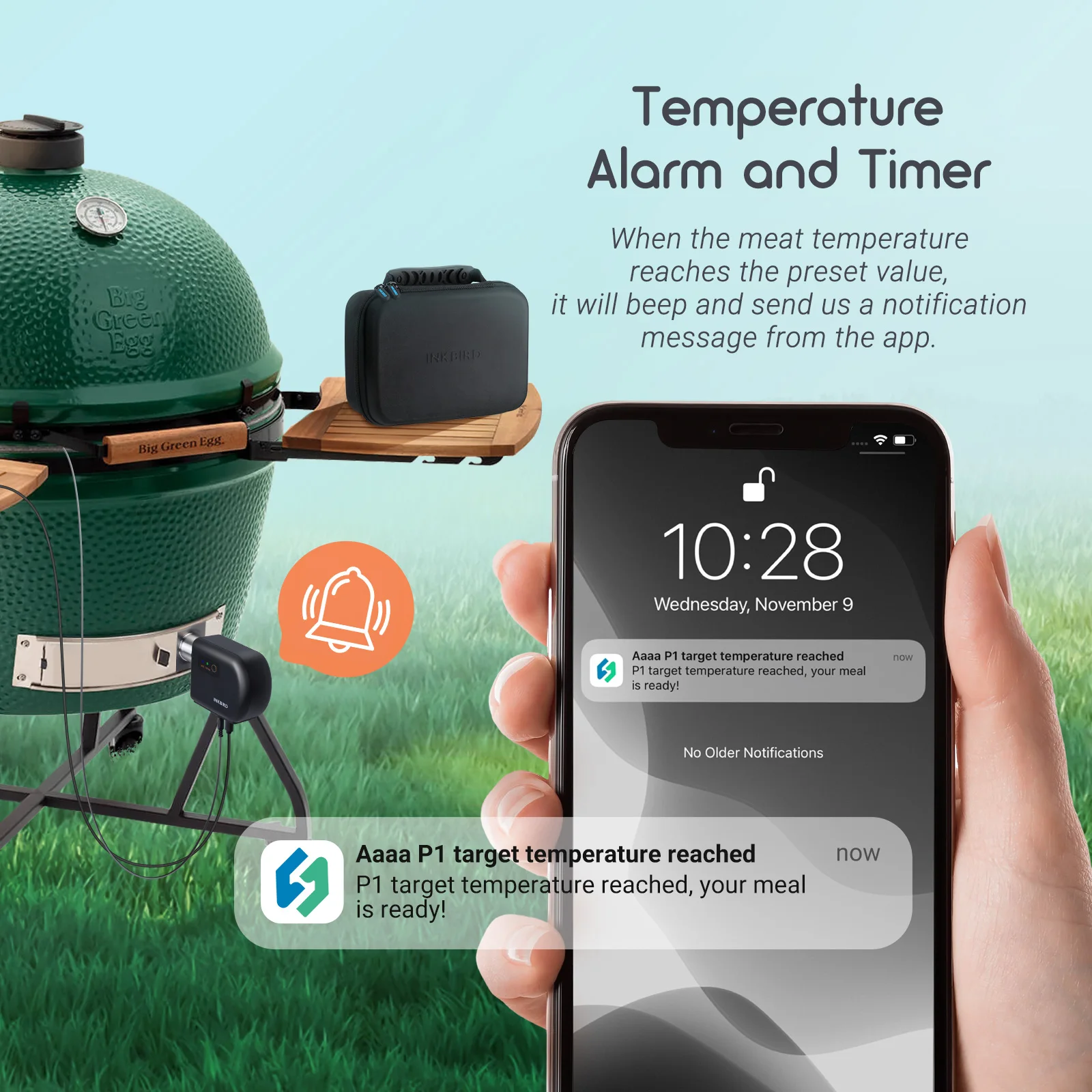 Automatic Smoker Fan Controller ISC-027BW Wi-Fi Bluetooth BBQ Temperature Contro