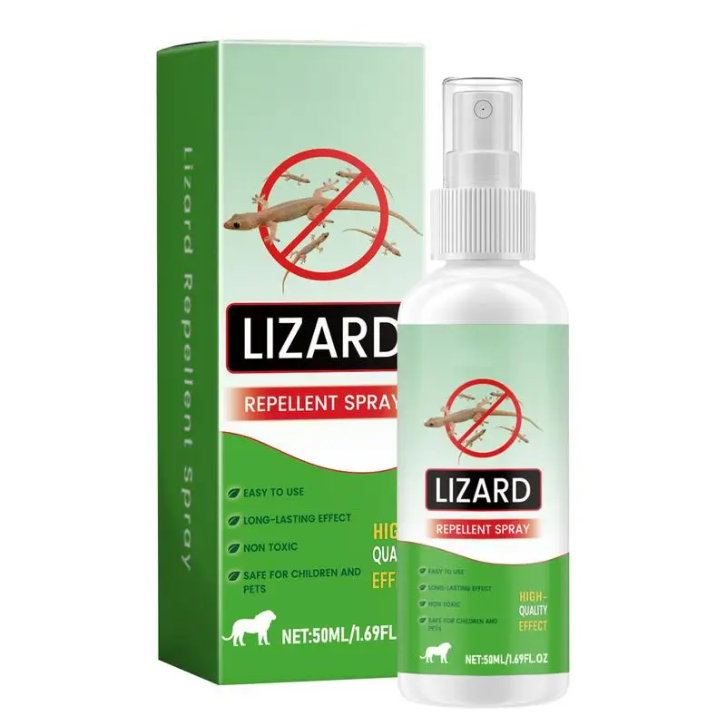 1pc 50ml Lizard Repellents Spray Natural Lizard Repellents Lavender Oil Gecko Spray Powerful Pet Safe Reptile Deterrents Control