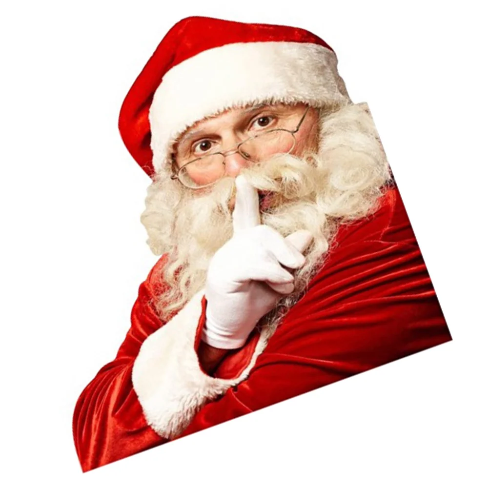 

Christmas Car Stickers Xmas Window Windshield PVC for Santa Claus Decal Applique