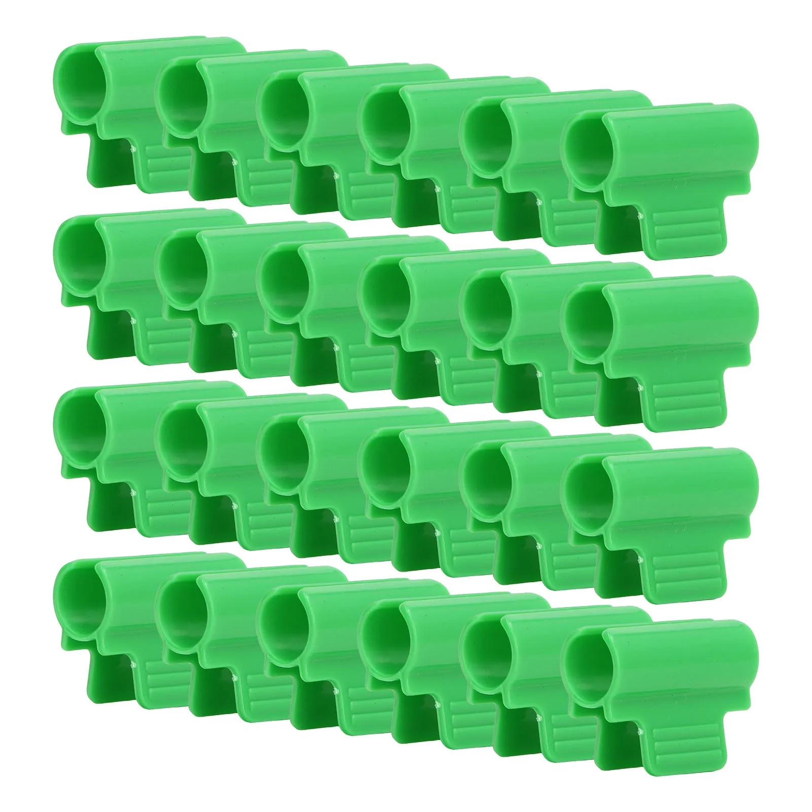 

24pcs Greenhouse Clamps Single Head Row Cover Netting Tunnel Hoop Clips Insect Proof Shed Film Shading Net Rod Clips