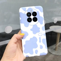 Cute Cartoon Cat Painted Soft TPU Protective Cover for Mate 50 (Colorful)