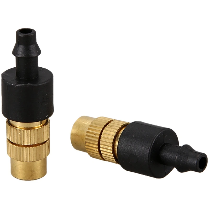 100PCS Adjustable Sprayer Brass Misting Nozzle Atomizing Sprinkler For Mini Drip Garden Watering Irrigation Spray