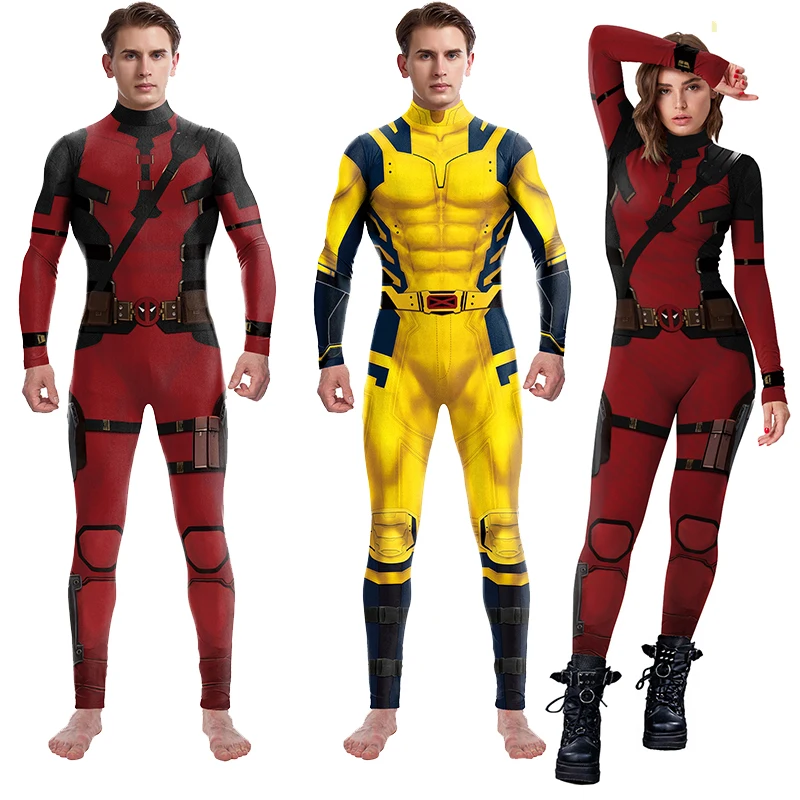 Pronto Per La Spedizione Deadpool 3 Deadpool & Wolverine Lady Deadpool Wanda Wilson Cosplay Costume C09185e Economic Version 2 - Foto 14