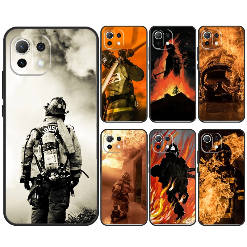 Custodia Fire Fighter Hero Per Poco X6 M6 Pro X5 X3 M5S F3 F5 Xiaomi 14 Ultra 12 13 Lite 11T 12T 13T Pro Cover