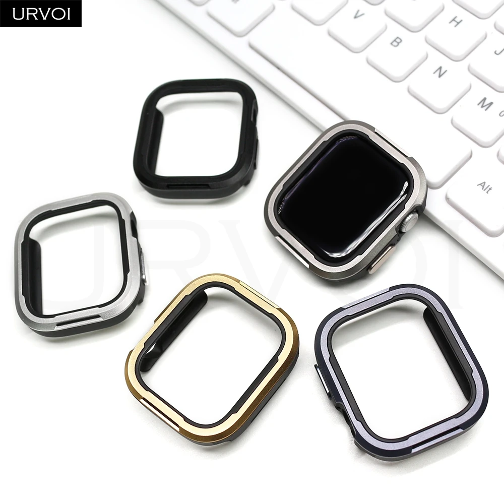 URVOI Premium Aluminum Watch Cover - Durable Metal Frame Protector