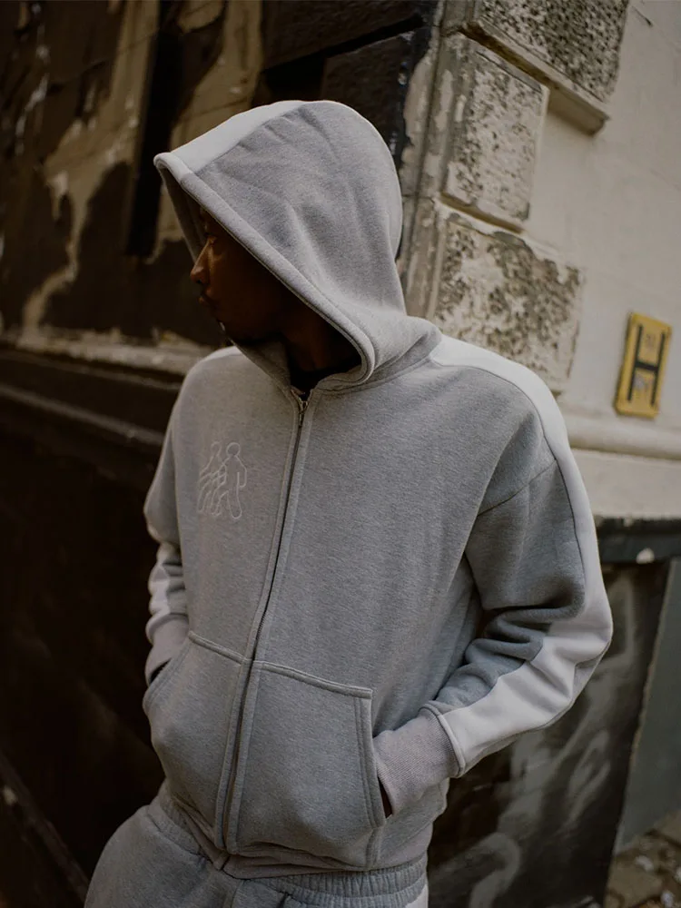 2025 New Letter Embroidery Zipper Casual Men's Harajuku Style Fashion Women's Retro Hoodie Couples Sweatshirts Y2K Clothing 3