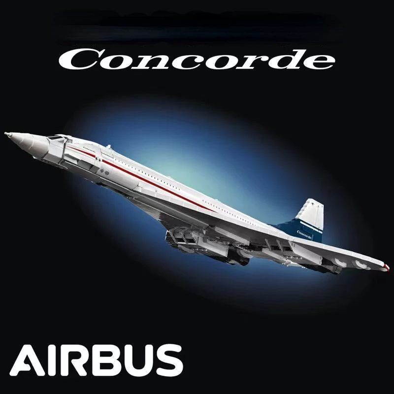 

Building Blocks Concorde Airbus 10318 Technical 105CM AirPlane Model Brick Big Model Airplane Educational Toys Christmas Gifts