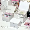 1Pcs Korean Pure White Storage Box Blind Box Card Photocard Storage Box Photo Card Organizer Classification Flip Holder 1