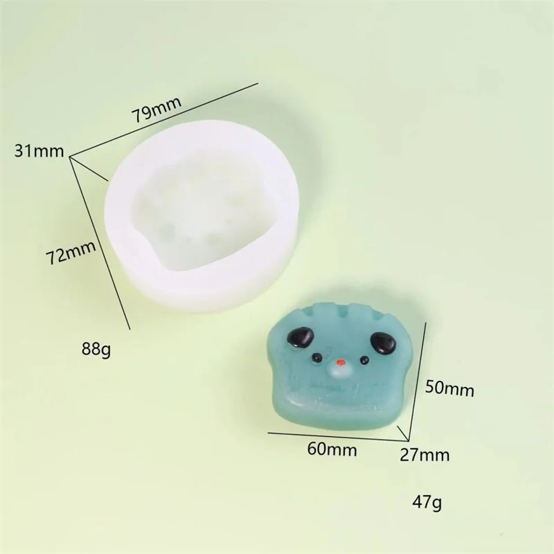 Various Styles Chartoon Shaped Silicone Candle Molds DIY Handmade Soap Chocolate Cake Decor Mold mochi squishy toy moulds