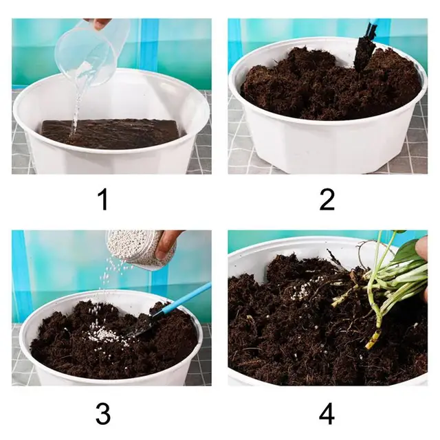 Coco Coir Tégla Sűrített Kókuszdió -Tégla Virág Lapáttal, Nagy Tágulási Kókuszvirágok, Alacsony Ec És Ph -Egyensúly - Image 5