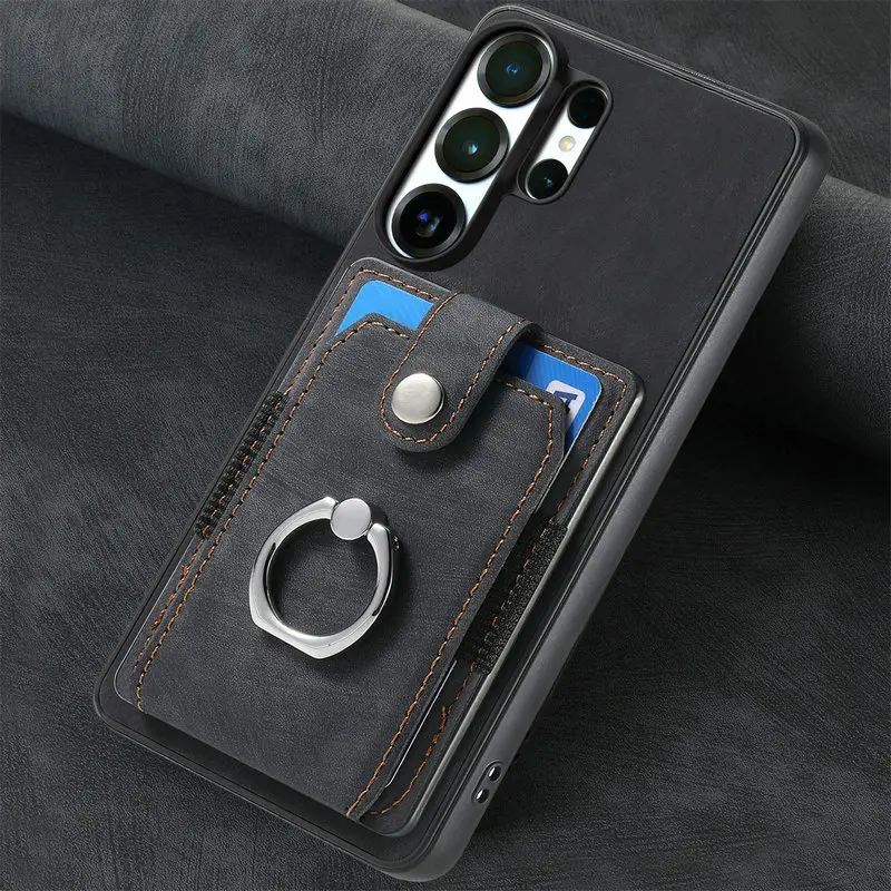 Leather Wallet Phone Case with Card Holder