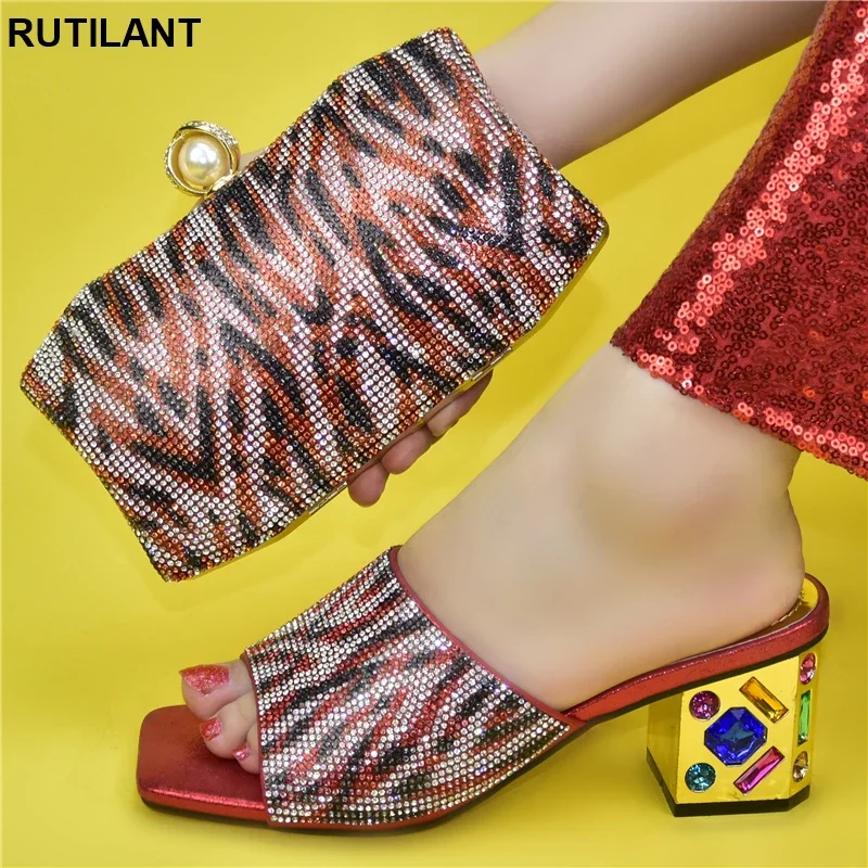

New Fashion Italian Ladies Shoes and Bags To Match Set Women Shoes and Bags Set African Wedding Italian Shoe and Bag Sets