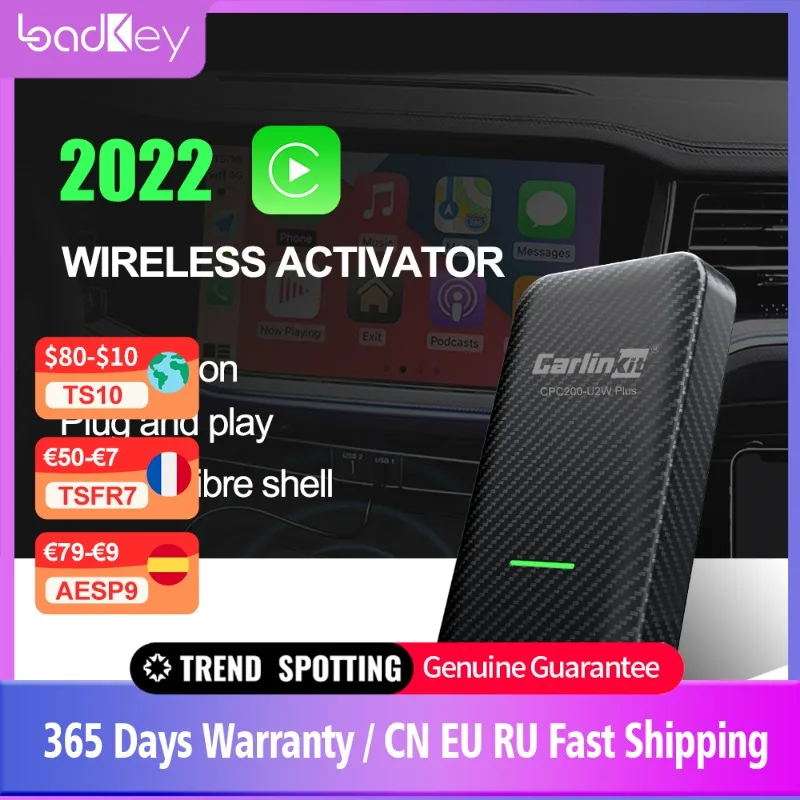 Carlinkit 3 CarPlay беспроводной активатор для Mercedes Mazda Chevrolet Citroen Ford Honda Hyundai Jeep Kia Toyota Bmw
