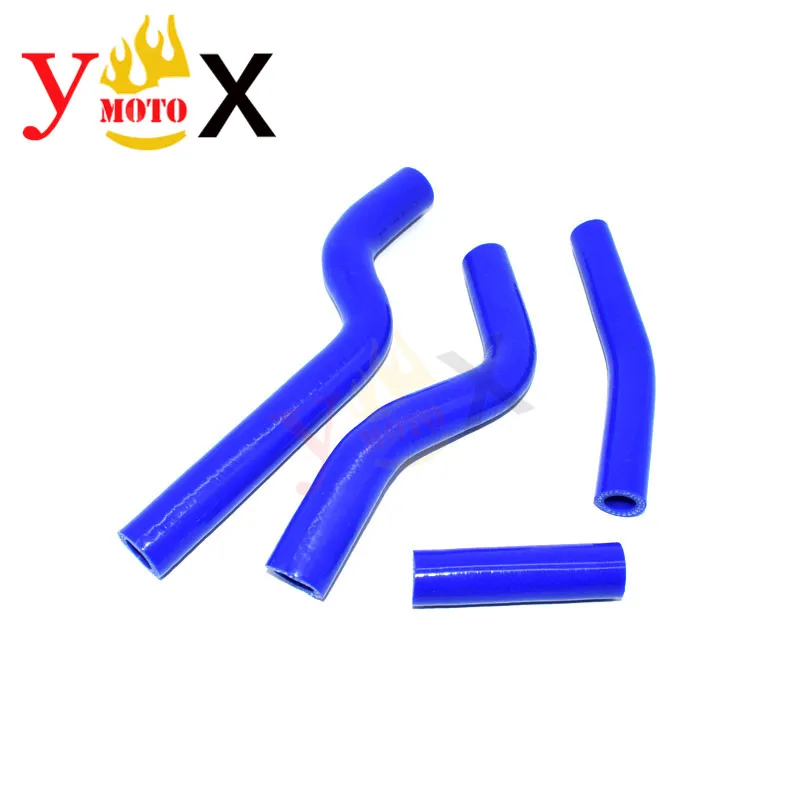 

YZF 250 07-09 Motorcycle 4PCS Blue Silicone Radiator Hose Water-cooled Pipes Coolant Tube For Yamaha YZF250 YZ250F 2007-2009