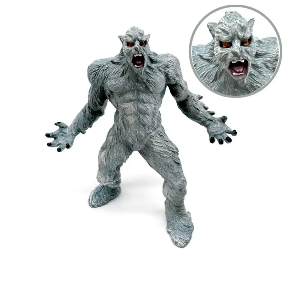 Simulation Werewolf Animal Model Orangutan Mythical Apes Ice Demons Figures Educational PVC Doll Magma Golem Model Kid Toy