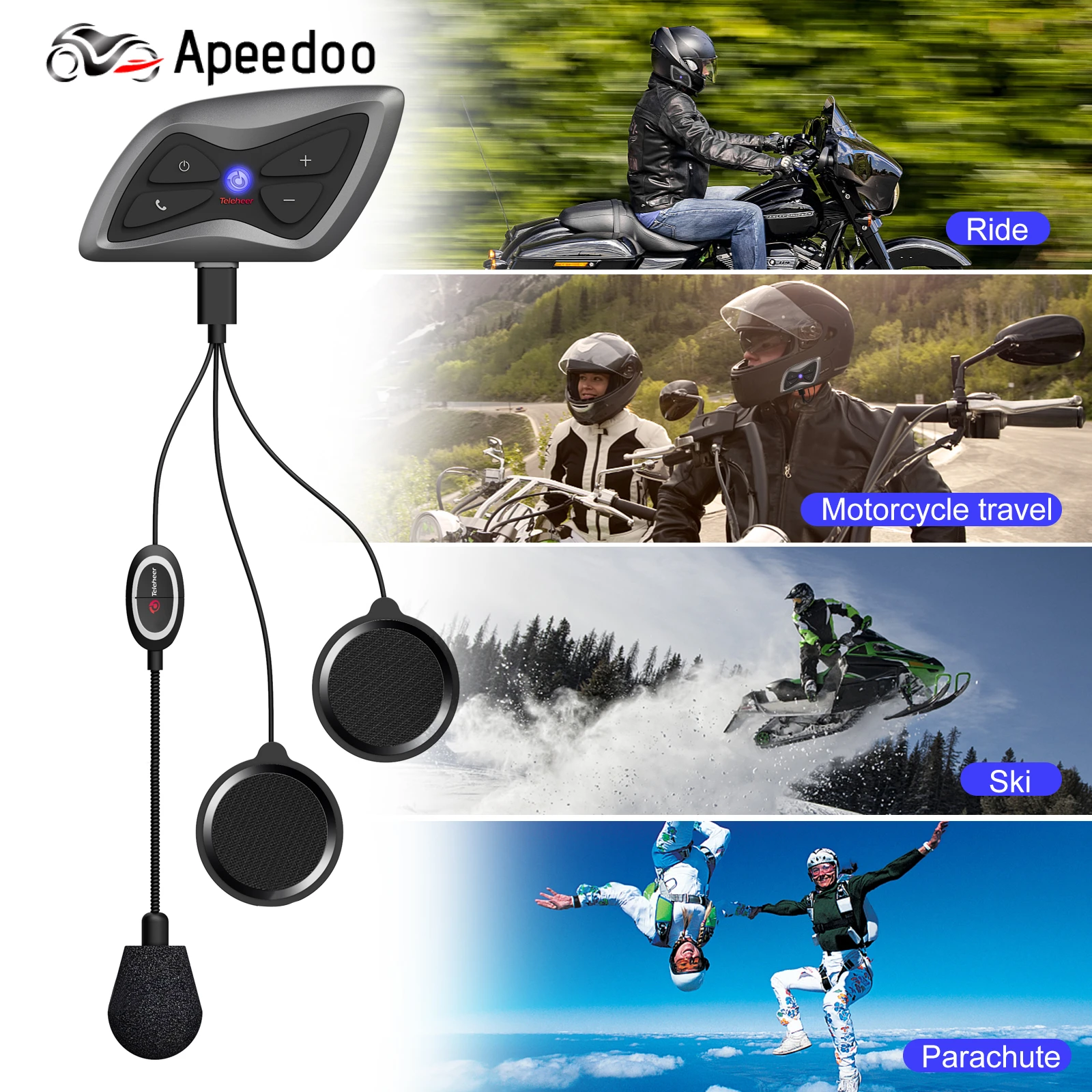 Apeedoo-T6 Plus  2 ̴ , 1.5km     GPS FM  