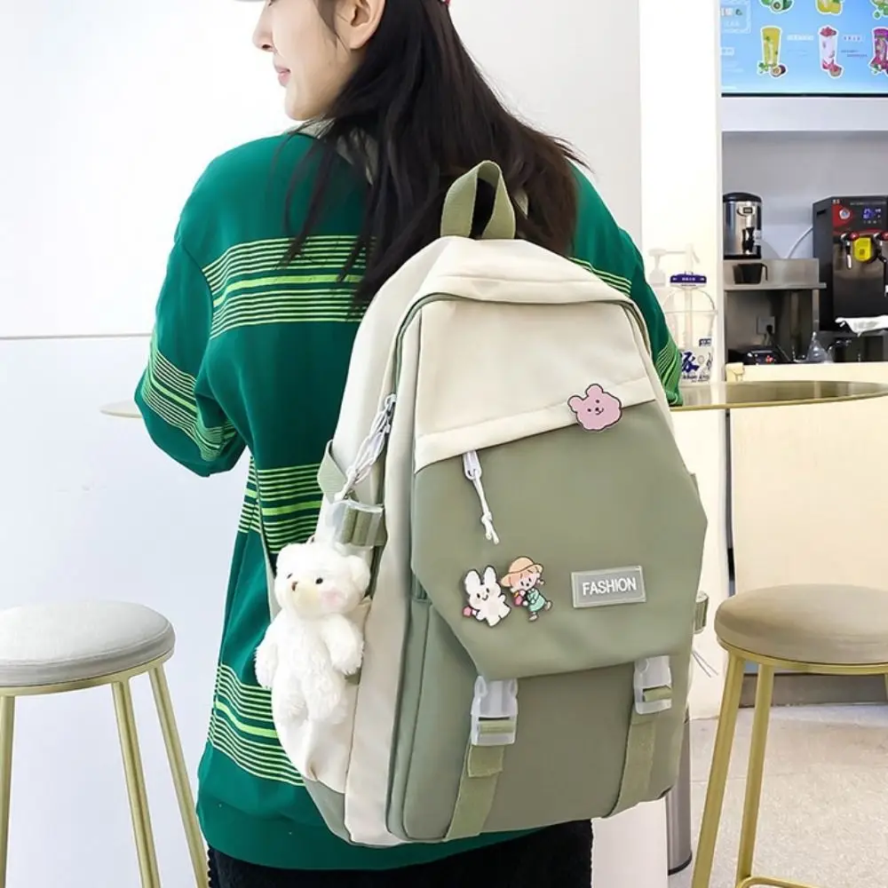 Nylon Book Bag Multifunctional Waterproof Large Capacity Backpack School Bag Boys Girls 3