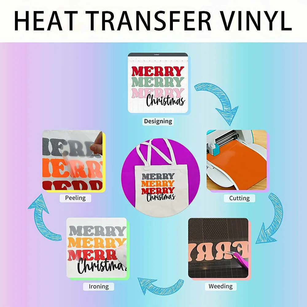 45 Pcs HTV Puff Vinyl Heat Transfer 10 x 12 Inch 3D Press Heat Transfer  Vinyl Bundle Foaming Vinyl Sheets Puffy Transfer Film for DIY Shirt Clothes