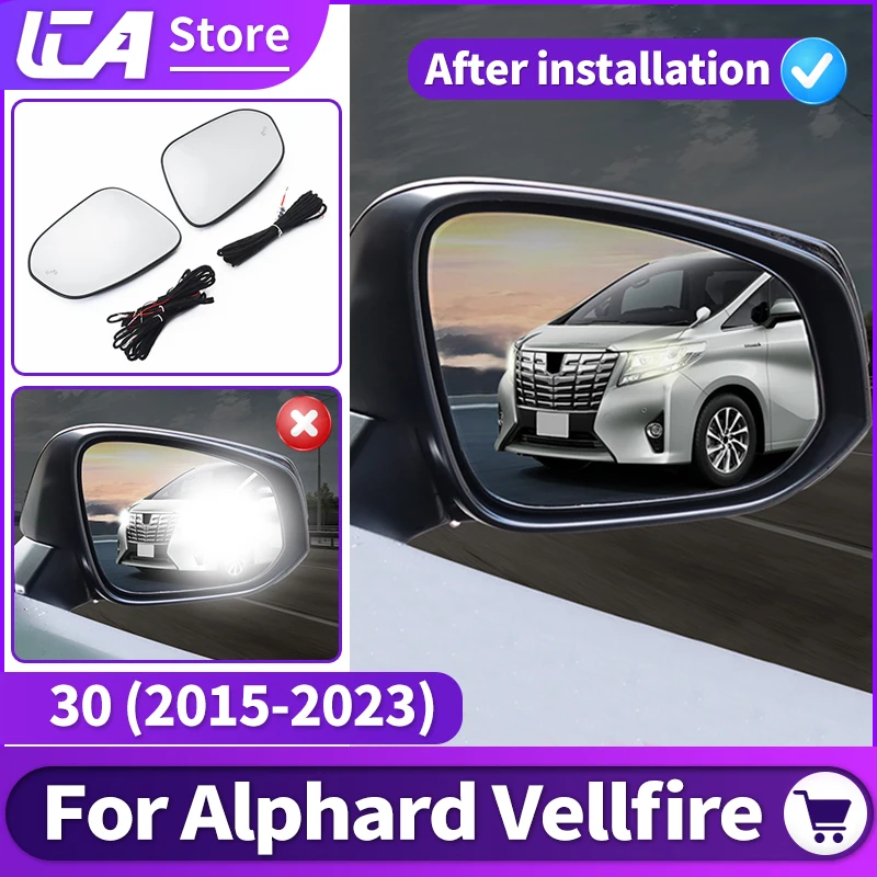 

For Toyota Alphard Vellfire 2015-2023 2022 2021 Electronic Anti-Glare Rearview Mirror 30 Series Interior Accessories upgraded