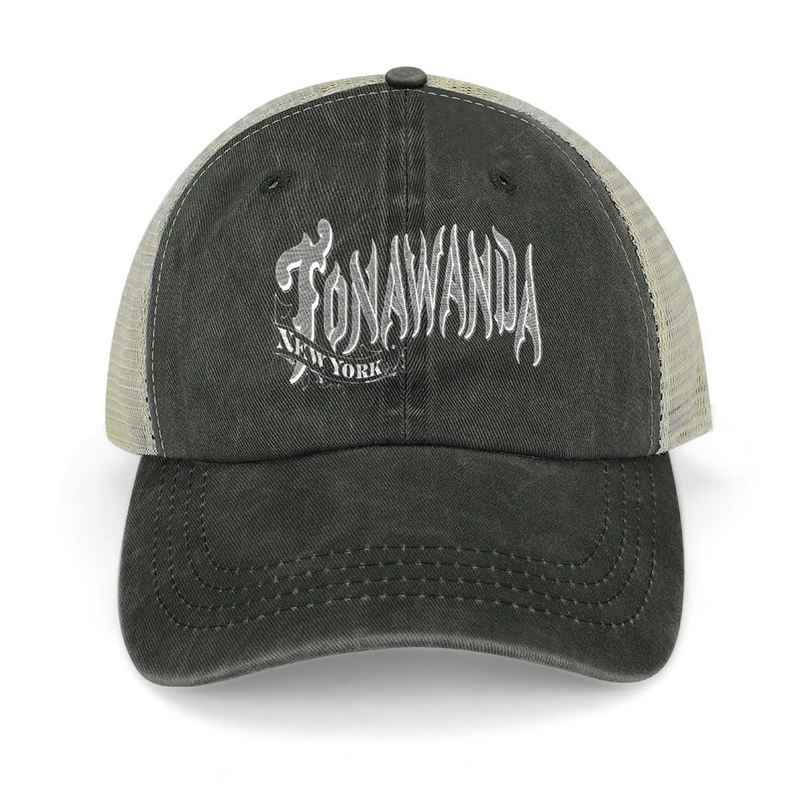 

Vintage Tonawanda, NY Cowboy Hat Rave Hat Luxury Brand Beach Outing Baseball For Men Women's