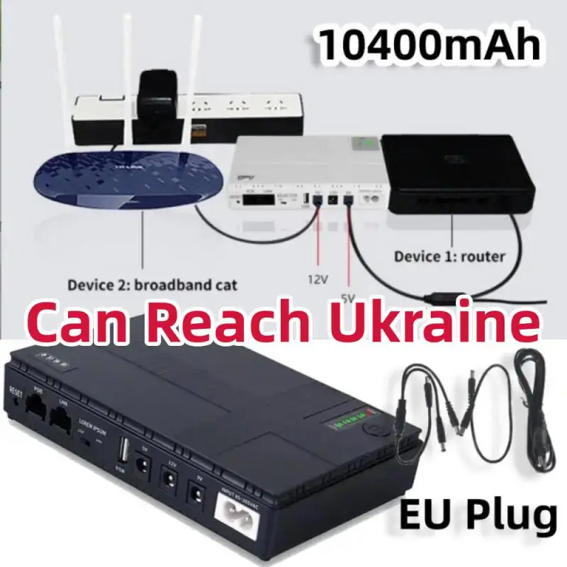 

Портативный резервный аккумулятор постоянного тока 10400 мАч, 5 В, 9 В, 12 В, 2 А, 15 В, 24 В, 1 А выход, источник бесперебойного питания, адаптер питания, резервный аккумулятор
