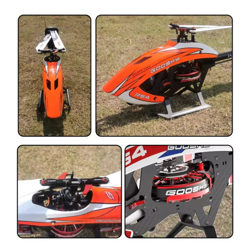 GOOSKY RC 헬리콥터 RS4 Venom 3D 스턴트 모델 키트 PNP 버전 BAF020008 브러시리스 모터 포함, RC 비행기 선물용 HobbyWing ESC