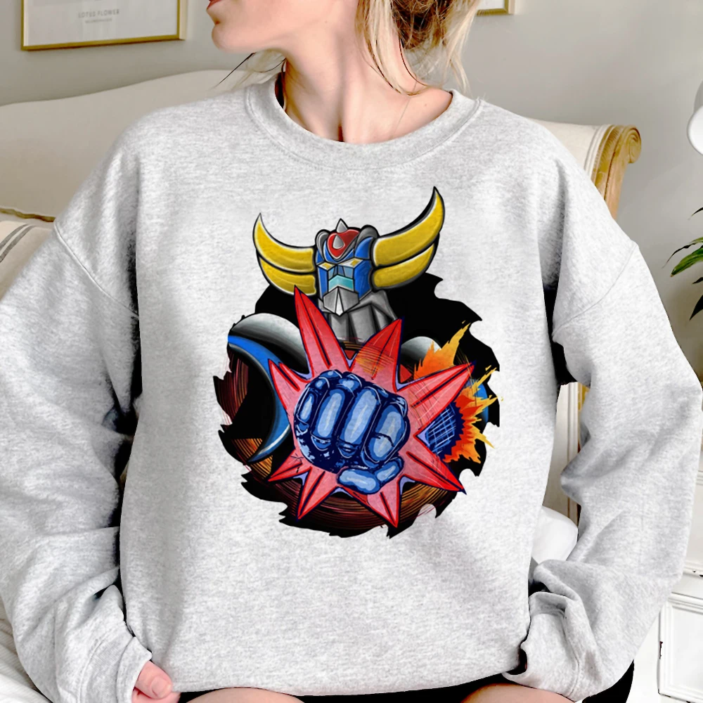 

Goldorak hoodies women harajuku graphic Fleece Korean style sweater women gothic pulls