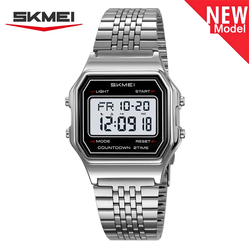 นาฬิกาข้อมือสแตนเลส SKMEI 2465 กันน้ำ หรูหรา สำหรับผู้ชาย