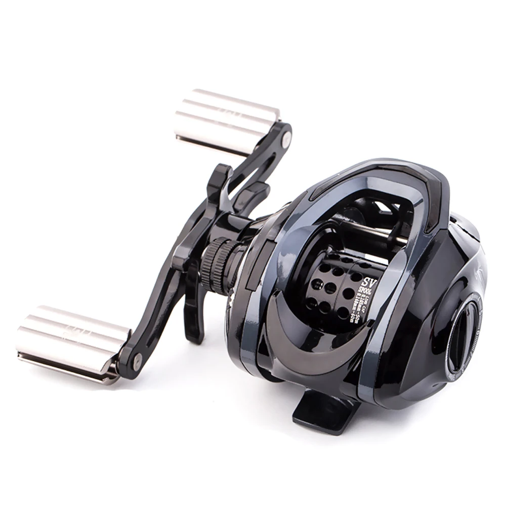 

Ultralight Carbon Fiber DX Baitcasting Reel 8Kg Max Drag 18+1BB 7.2 Gear Ratio High-speed Baitcaster Fishing Reel SV Metal Spool
