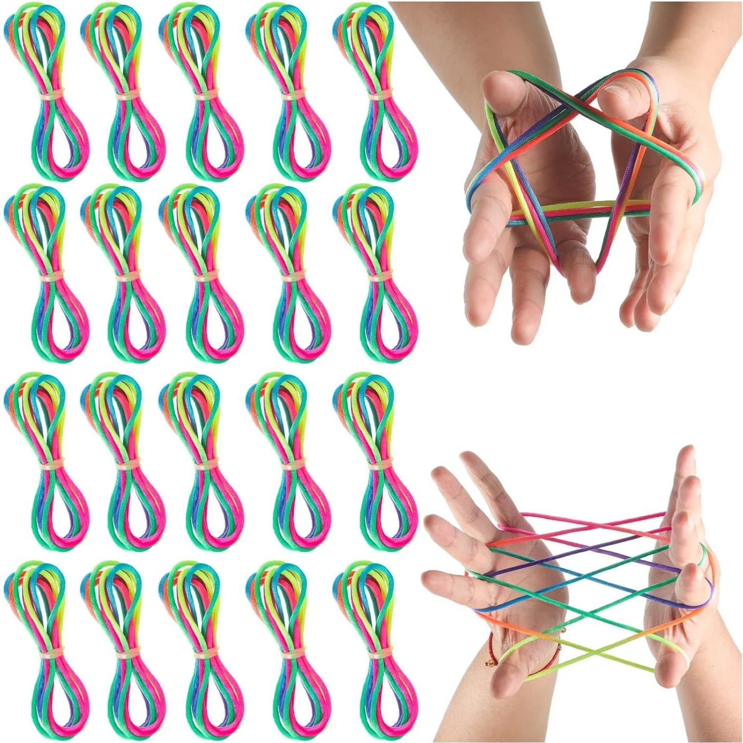 Rainbow Cat’s Cradle Rope: The Ultimate Finger Game Toy for Kids and ...