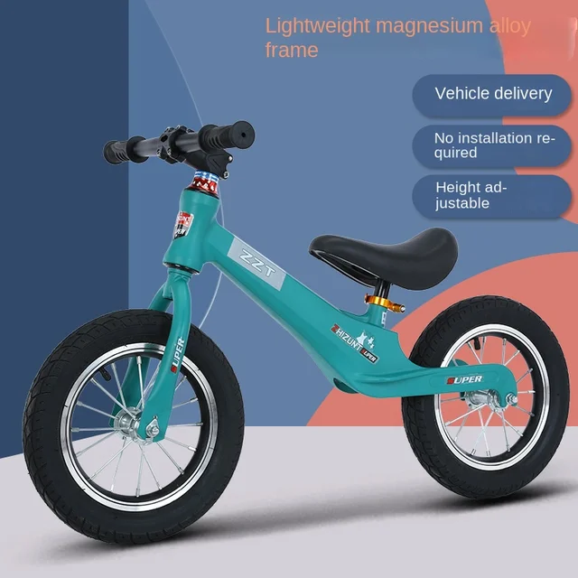 LazyChild Children's Scooter 2-6 Years Old Magnesium Alloy Toy Yo Car 12Inch Children's Comfortable Balance Car DropShipping 4
