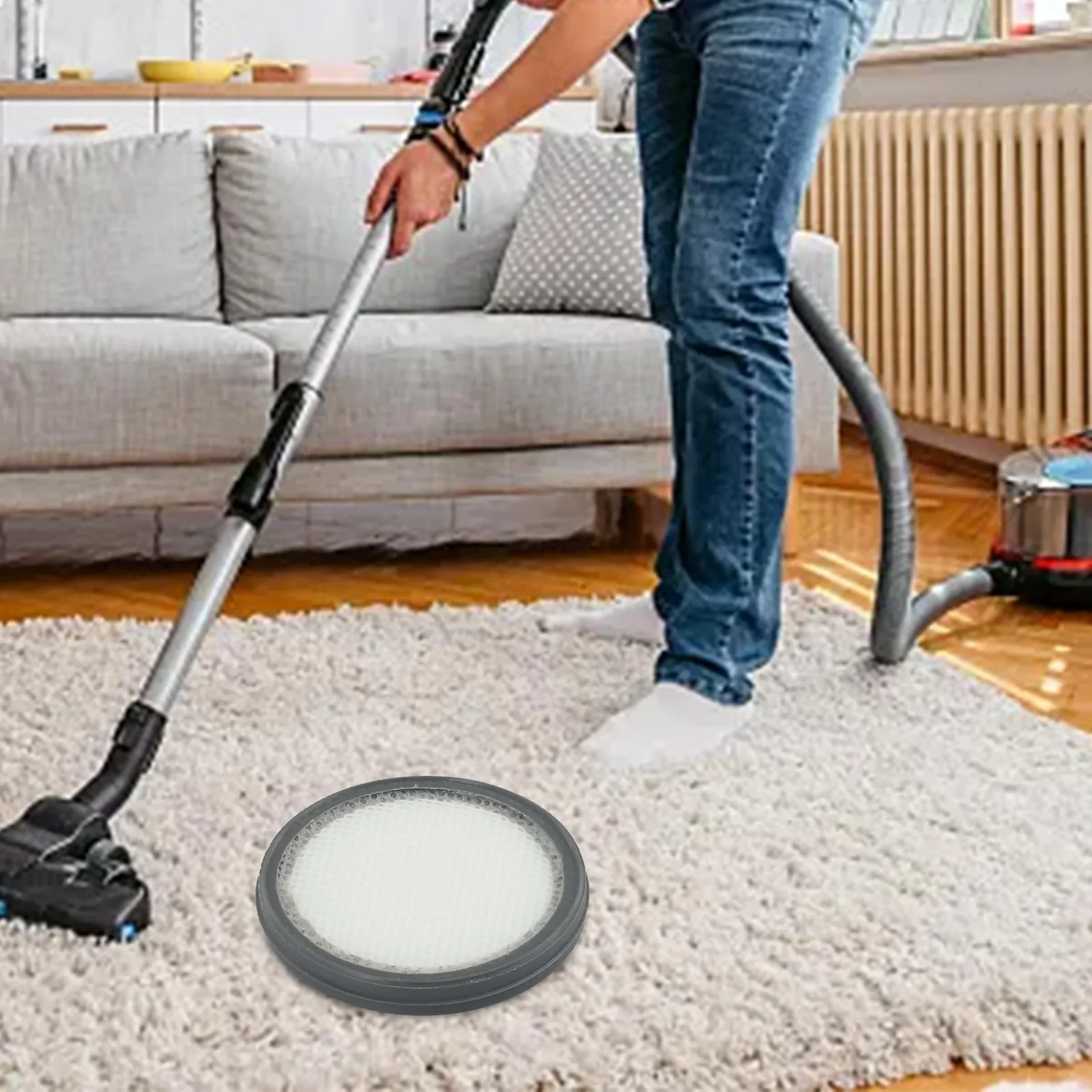 

Replacement Filter For PRETTYCARE W200 W300 Cordless Vacuum Cleaner Washable And Eco Friendly Simple Installation