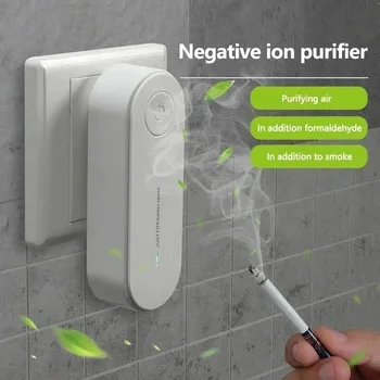 Portable Air Purifier Anion Filter Plug-in Negative Ion Generator Smoke Remover Odor Eliminator Cleaner for Home Office 1