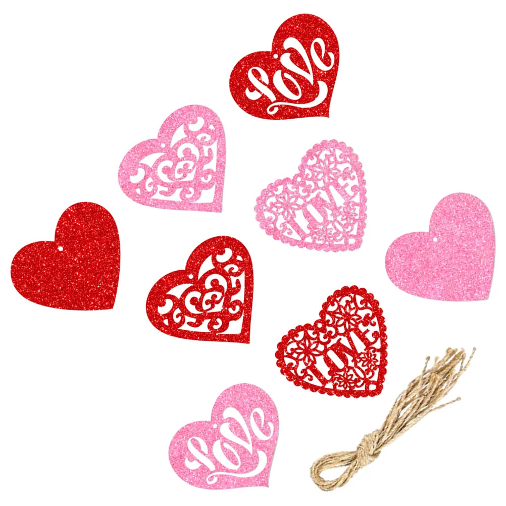 

Heart Cut Outs Tags Heart-Shaped Ornaments Christmas Decorations Paper for Gifts