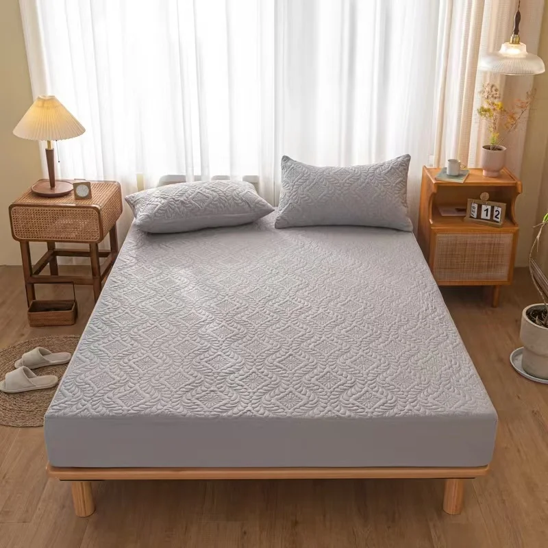 King Queen Size Good Waterproof Quilted Mattress Cover Anti mite Air