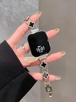 Nouveau lien de bracelet en acier inoxydable scintillant pour bracelet de montre Apple série Ultra 11/10/9/8/7/6 38mm 40mm 41mm 42mm 44mm 45mm 46mm 2