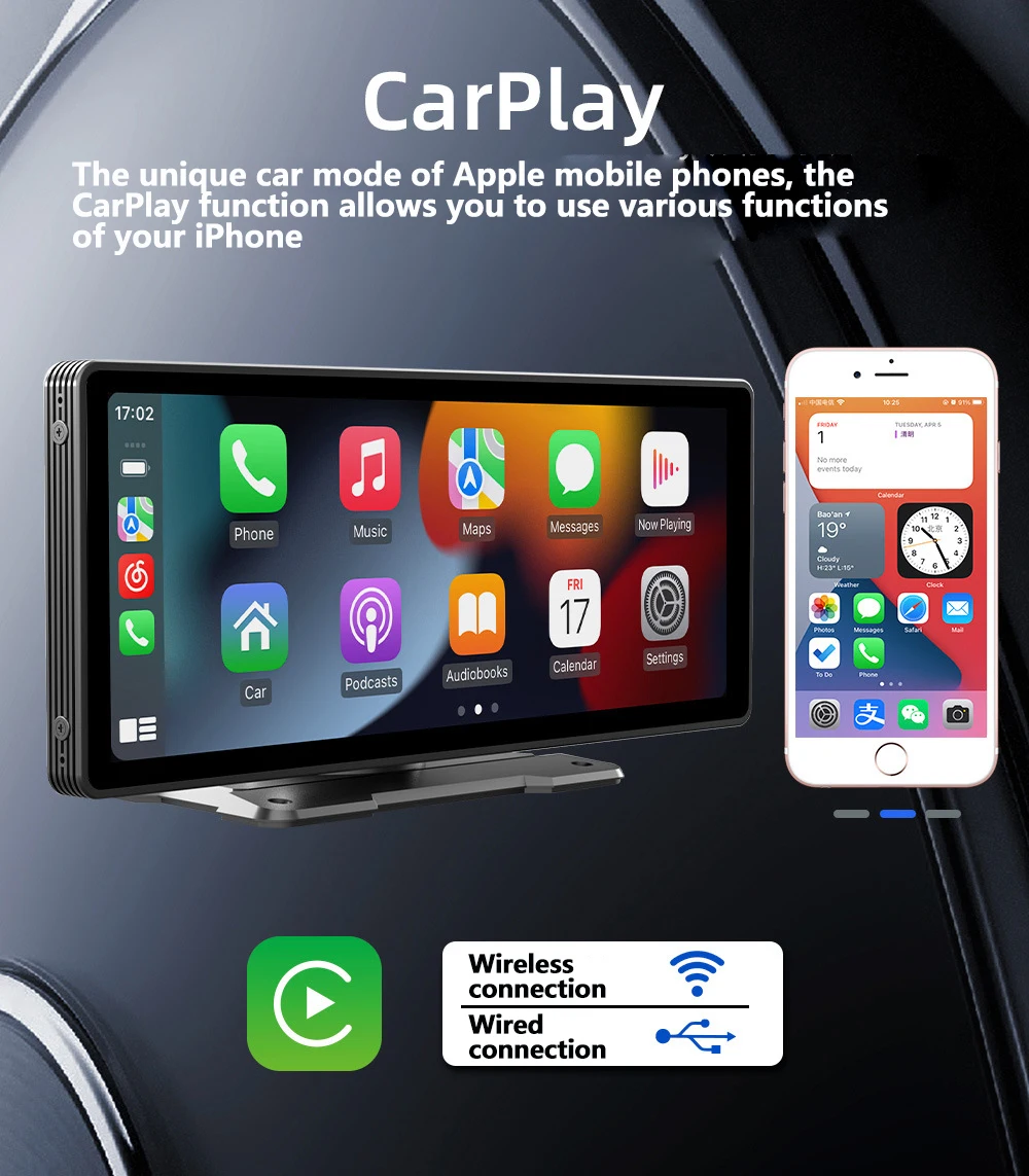 11,26 colos autós kijelző Apple CarPlay támogatással