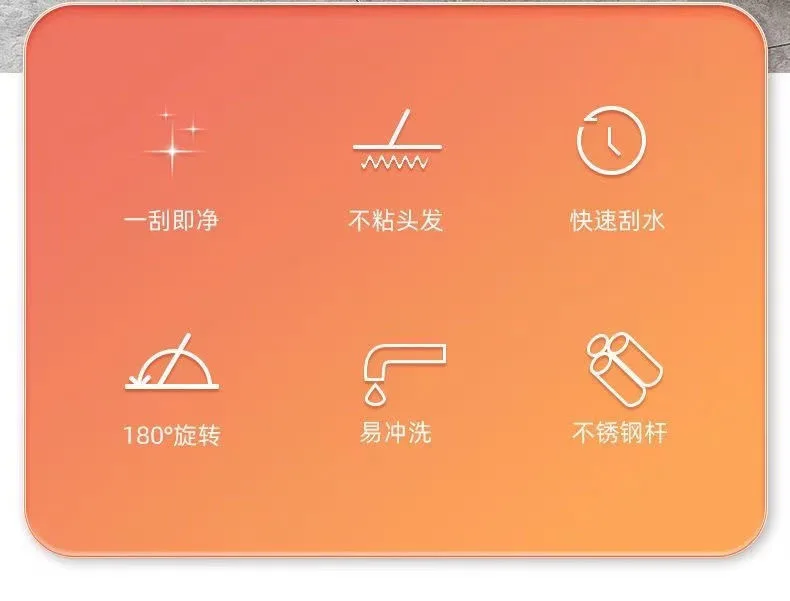 Description Picture 3 of itemSilicone Scraper Broom Magic Wiper High Place Glass Wiper Floor Mop Household Bathroom Sweeping Water Silicone Scraper Broom Mag