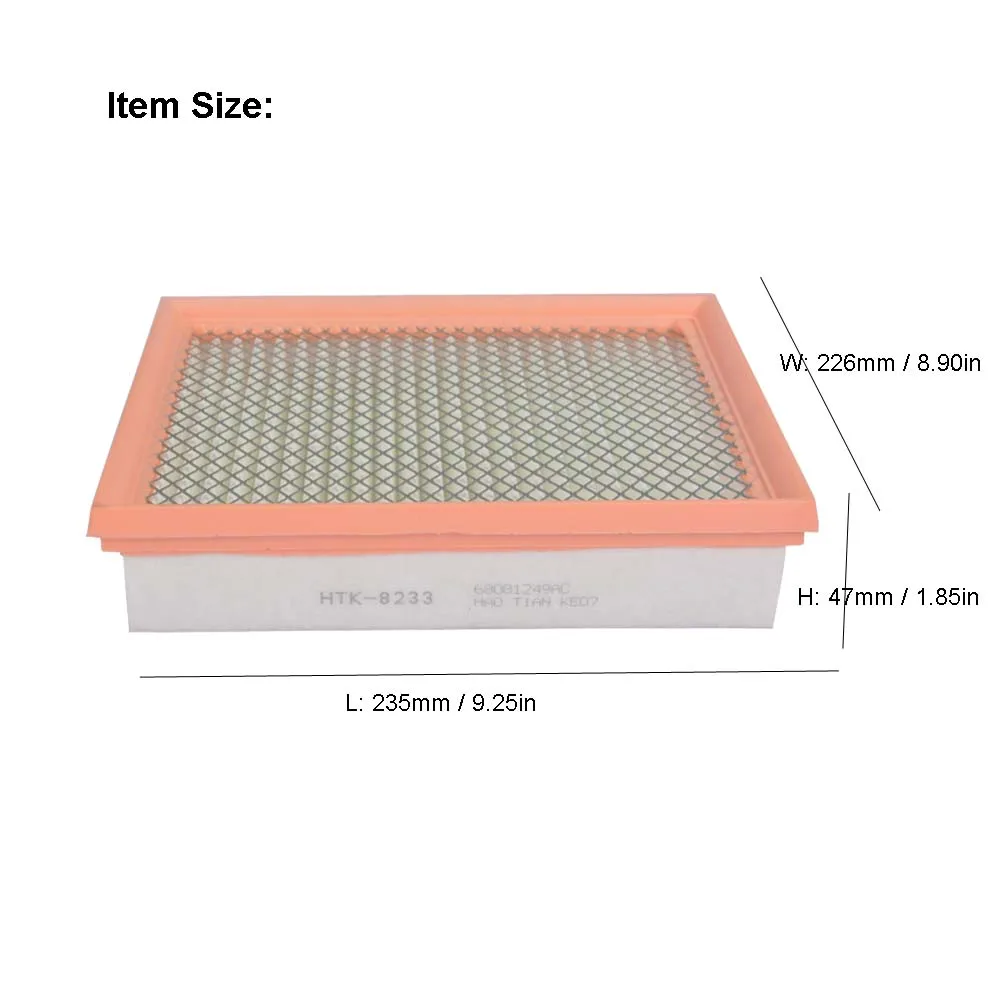 Air Filter DODGE JOURNEY (JC) 3.6L 2013-AVENGER 2012 FIAT FREEMONT 2011-2015 CHRYSLER 200 2014 Accessories 68081249AC