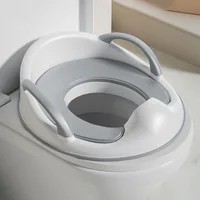 Baby Toilet Seat with TPE Cushion Installation-Free Toilet Training Infant Potty Mat with Armrest Backrest for Girls Boy 1-8Y 1