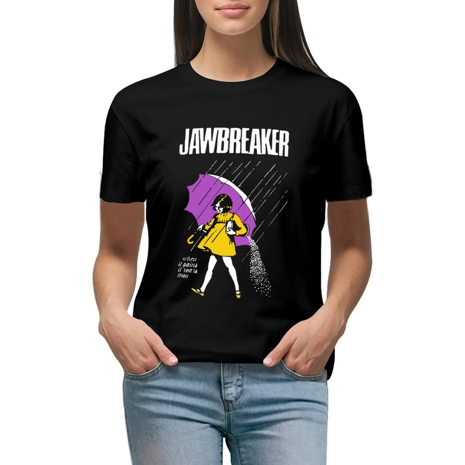 

Jawbreaker ( black ) T-Shirt Female clothing customs design your own vintage clothes summer tops western t shirts for Women
