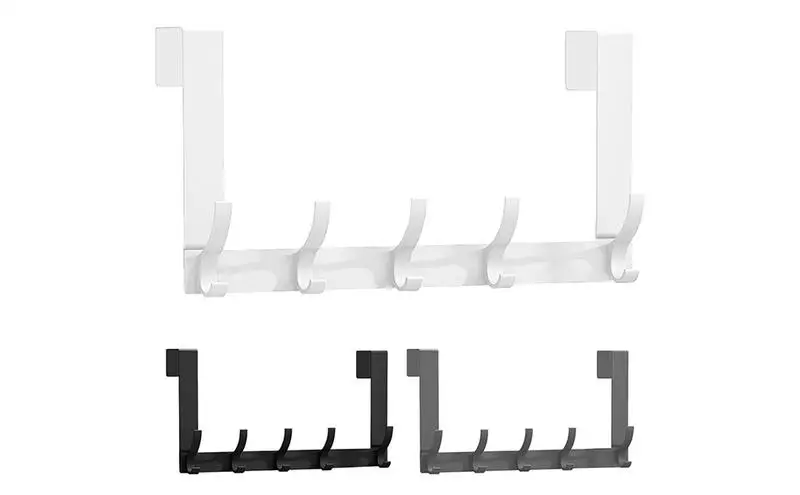 

Clothes Towel Hanger Hooks Over The Door Home Organizer Rack Clothes Coat Holder for Bags Rails stoarge home cloths bags