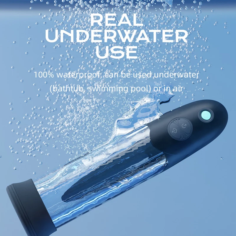 Male Masturbator Male Electric Water Bath Penis Pump Penis Massager Enlarger Vacuum Pump Extend Dick Male Masturbator Trainer