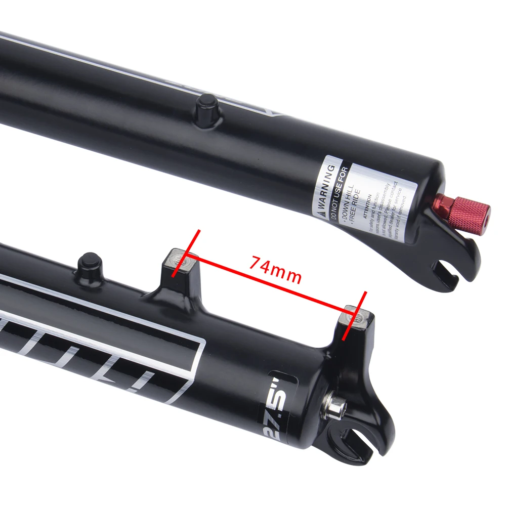 Bolany Bicycle Air Fork 27.5/29 Inch Mtb Bike Air Suspension Fork 120/140mm Travel 34mm Straight Tube Magnesium Alloy Bike Fork